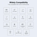 889R USB Male to Dual USB 2.0+USB 3.0 Female Adapter - Image 6