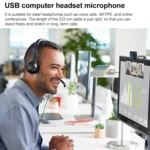 Logitech H390 USB Wired Headset Stereo Headphones with Noise-Cancelling Microphone - Image 7
