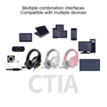 YINDIAO Q2 Head-mounted Wired Gaming Headset with Microphone, Version: Dual 3.5mm + USB - Image 10