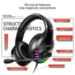 YINDIAO Q2 Head-mounted Wired Gaming Headset with Microphone, Version: Single USB Sound Card - Image 5