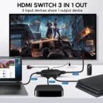 OZQ2-3 4K HDMI 2.0 3 In 1 Out Video Switcher - Image 6
