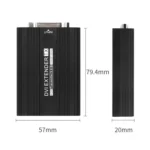 Measy DVI1815 DVI Extender Transmitter and Receiver Converter, POE Single Power Supply, Transmission Distance: 150m - Image 2