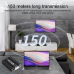 Measy DVI1815 DVI Extender Transmitter and Receiver Converter, POE Single Power Supply, Transmission Distance: 150m - Image 7