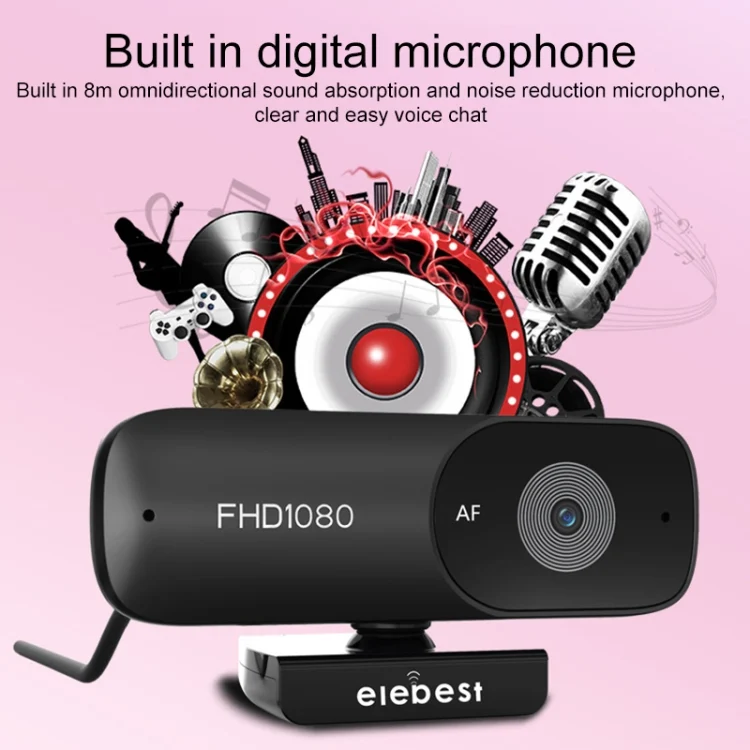 PC2453B_4.webp C90 1080P HD Computer Camera Webcam - Image 5