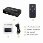 NK-T32 Toslink 3 In 2 Out Switch/Splitter with IR Remote - Image 6
