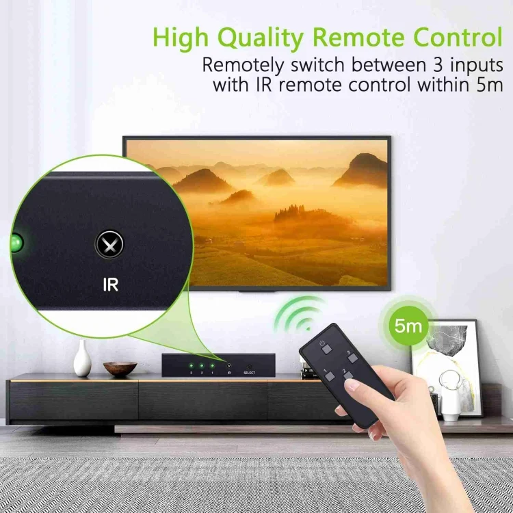 PC2460_6.webp NK-T32 Toslink 3 In 2 Out Switch/Splitter with IR Remote - Image 7