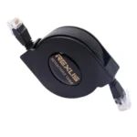 REXLIS 2m CAT6 Retractable Flat RJ45 Ethernet Network LAN Cable