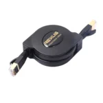 REXLIS 1.5m CAT7 10 Gigabit Retractable Flat Ethernet RJ45 Network LAN Cable