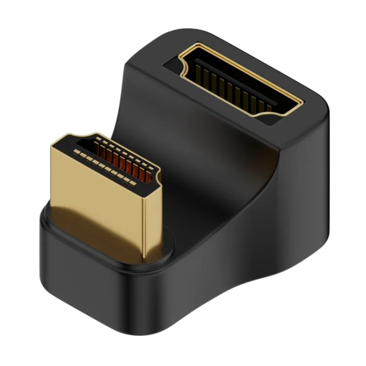PC2487_1.webp A8K-15 8K HDMI Male to HDMI Female U-bend Adapter - Image 2