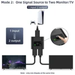 2 In 1 Out 4K HD Video Bi-Direction HDMI Switcher - Image 5