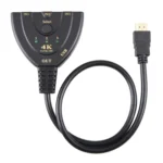 3 x 1 4K 30Hz HDMI Switcher with Pigtail HDMI Cable, Support External Power Supply - Image 2