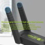 1300Mbps Dual Frequency USB Network Adapter WiFi Transmitter Receiver - Image 9