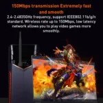 1510 150Mbps Drive Free USB Network Adapter WiFi Transmitter Receiver - Image 4