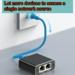 OZHW3 RJ45 1 to 2 Splitter Adapter Network 1000M LAN Ethernet Female Connector - Image 5