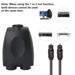 QHG03 Spdif Square Opening 1 In 2 Out Switch/Splitter with IR Remote - Image 3