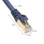 1m CAT8 Computer Switch Router Ethernet Network LAN Cable, Patch Lead RJ45 - Image 4