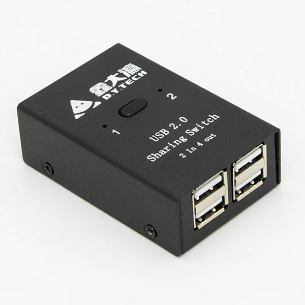 PC2560_2.webp DY-B046 2 In 4 Out USB 2.0 Sharing Switch USB Flash Printer Adapter - Image 3
