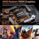 GXMO H90 Pro Windows 11 Mini PC, AMD Ryzen 7 8745HS Octa Core Processor, EU Plug - Image 12