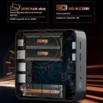 GXMO H90 Pro Windows 11 Mini PC, AMD Ryzen 7 8745HS Octa Core Processor, EU Plug - Image 7