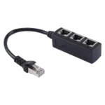 1 to 3 Socket LAN Ethernet Network RJ45 Plug Splitter Extender - Image 3