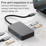 BYL-2316 5 in 1 USB-C / Type-C to USB3.0 & Type-C Multifunctional Docking Station HUB Adapter - Image 3