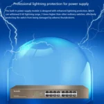 Tenda TEG1016D Desktop v6.0 16-Port Gigabit Ethernet Switch 6KV Lightning Protect - Image 6