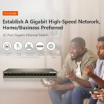 Tenda TEG1016M Desktop Metal 16-Port Gigabit Ethernet Switch Fast Establish High-Speed Network - Image 4