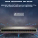 Tenda TEG1016M Desktop Metal 16-Port Gigabit Ethernet Switch Fast Establish High-Speed Network - Image 9