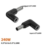 240W DC 4506 Female to DC 5521 Male Connector Laptop Power Adapter - Image 2