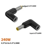 240W DC 4506 Female to DC 5525 Male Connector Laptop Power Adapter - Image 2