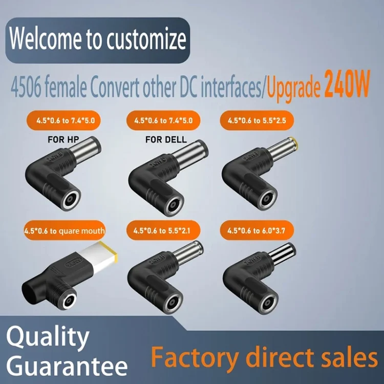 PC2610_3.webp 240W DC 4506 Female to DC 7450 Male Connector Power Adapter for DELL - Image 4