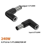 240W DC 4506 Female to DC 7450 Male Connector Power Adapter for HP - Image 2