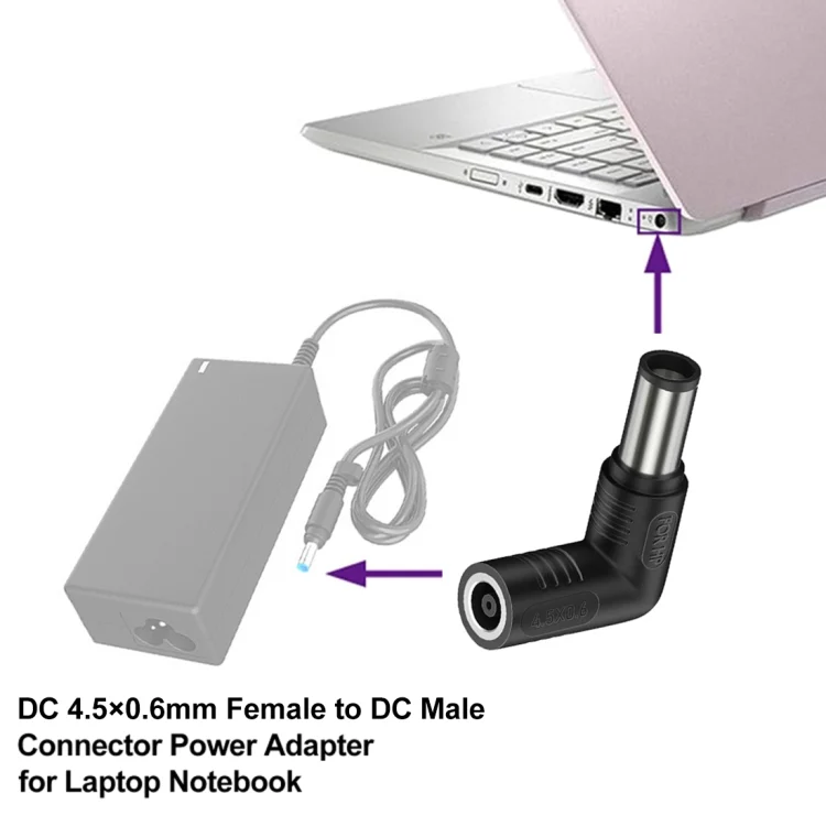 PC2611_2.webp 240W DC 4506 Female to DC 7450 Male Connector Power Adapter for HP - Image 3