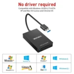 Rocketek CR312-A USB3.0 SD / XQD 2 in 1 Card Reader - Image 3