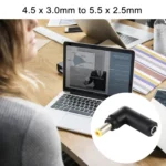 10 PCS 4.5 x 3.0mm Female to 5.5 x 2.5mm Male Plug Elbow Adapter Connector - Image 5