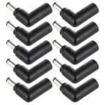10 PCS 4.5 x 3.0mm Female to 5.5 x 2.1mm Male Plug Elbow Adapter Connector - Image 4