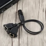 3-pin XLR Female to 2 x RJ45 Female Ethernet LAN Network Extension Cable, Cable Length: 30cm - Image 6