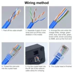 100pcs /Pack Cat6e Unshielded Pass Through RJ45 Connector Modular Plug - Image 4