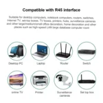 100pcs /Pack Cat6e Unshielded Pass Through RJ45 Connector Modular Plug - Image 8