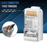100pcs /Pack Cat6e Shielded Pass Through RJ45 Connector Modular Plug - Image 3