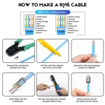 100pcs /Pack Cat6e Shielded Pass Through RJ45 Connector Modular Plug - Image 8