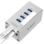 ORICO A3H4 Aluminum High Speed 4 Ports USB 3.0 HUB with 12V/2.5A Power Supply for Laptops - Image 3