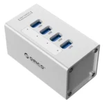 ORICO A3H4 Aluminum High Speed 4 Ports USB 3.0 HUB with 12V/2.5A Power Supply for Laptops - Image 6