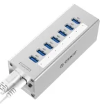 ORICO A3H7 Aluminum High Speed 7 Ports USB 3.0 HUB with 12V/2.5A Power Supply for Laptops - Image 3