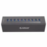 ORICO A3H10 Aluminum High Speed 10 Ports USB 3.0 HUB with Power Adapter for Laptops - Image 3