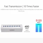 ORICO A3H10 Aluminum High Speed 10 Ports USB 3.0 HUB with Power Adapter for Laptops - Image 10