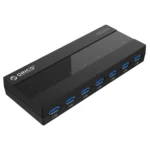 ORICO H727RK-U3 ABS High Speed 7 Ports USB 3.0 HUB with 12V Power Adapter for Laptops / Smartphones