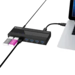 ORICO H727RK-U3 ABS High Speed 7 Ports USB 3.0 HUB with 12V Power Adapter for Laptops / Smartphones - Image 4