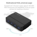 ORICO H4928-U3 ABS High Speed 4 Ports USB 3.0 HUB with 12V Power Adapter for Smartphones / Tablets - Image 6