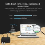 ORICO H4928-U3 ABS High Speed 4 Ports USB 3.0 HUB with 12V Power Adapter for Smartphones / Tablets - Image 7